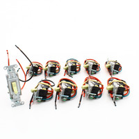 10 Hubbell Ivory COMMERCIAL Toggle Wall Light Switches 20A 3-Way w/8" Stranded Wire Leads CSL120I