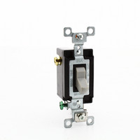 Hubbell Bryant Gray COMMERCIAL Toggle Wall Light Switch 3-Way 15A 120/277V CS1203GY