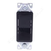 New Eaton Black RESIDENTIAL Decorator Rocker Wall Light Switch 3-Way 15A 7503BK