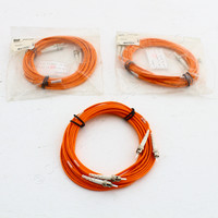 3 Hubbell Fiber Optic Patch Cords Plenum OM2 Cable Dupl MM ST-ST 5m DFPCSTSTD5MM