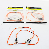 3 Hubbell Fiber Optic Patch Cords Plenum OM2 Cable Dupl MM ST-ST 1m DFPCSTSTD1MM