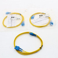 3 Hubbell Fiber Optic Patch Cords LSZH OS2 Cable Duplex SM SC-SC 2m DFPCSCSCS2SM