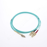 Hubbell Fiber Optic Patch Cord Cable LSZH OM3 Duplex MM LC-SC 3m DFPCLCSCE3MMZ