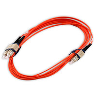 Hubbell Fiber Optic Patch Cord Plenum OM1 Cable Duplex MM SC-SC 3m DFPCSCSCC3MM