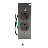 Hubbell SystemOne Gray Tamper Resistant Duplex Receptacle 15A PWFB10MPCR15GRY