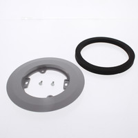 Hubbell Gray Scrubshield Carpet Flange for Floor Box 6-1/4" Dia PFBFGYA