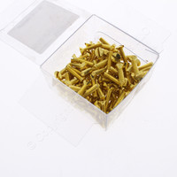 100 Hubbell Brass 5/8 Inch Wallplate Cover Screws 6-32 Oval Hd Slot RA58BRPK100