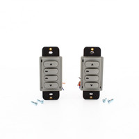 2 Hubbell Gray Low Voltage Dimmer Switches 0-10V Latching/Momentary DSC010GY
