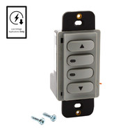 Hubbell Gray Low Voltage Dimmer Switch 0-10V Latching/Momentary DSC010GY