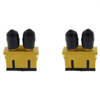 2 6-Packs Hubbell Fiber Optic Adapters SC-ST Duplex Zirconia Ceramic FASTSCDSC6Y