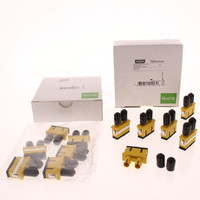12 6-Packs Hubbell Fiber Optic Adapters SC-ST Duplex Zirconia FASTSCDSC6Y