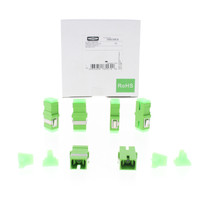 6-Pack Hubbell Fiber Optic SC Simplex APC Adapters Zirconia Ceramic FASCSAC6