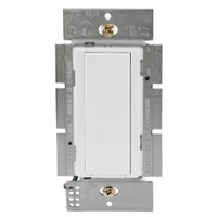 Hubbell White Decorator Light Switch RF Receiver Single Pole 8.3A 120V WLAS120W