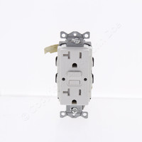 Hubbell White Self-Testing Tamper Resistant GFCI Receptacle 20A GFTRST20WBULK