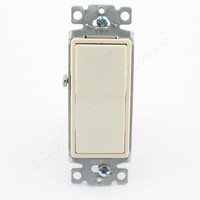 Hubbell 3-Way Almond Decorator Rocker Light Switch Spec Grade 15A DS315AL