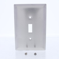 Pass and Seymour Type 302/304 NON-MAGNETIC Stainless Steel Jumbo 1-Gang Toggle Switch Cover Wallplate Smooth Metal SSO1