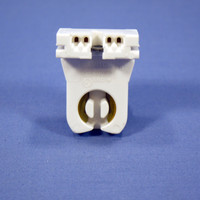 Leviton Fluorescent Lamp Holder T-8 T-12 Light Socket G13 Base T8 T12 Medium Bi-Pin Low Profile 13353-N