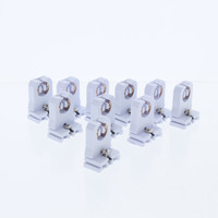10 Eaton Fluorescent Lamp Holder T-8 T-12 Light Sockets G13 Base T8 T12 Medium Bi-Pin Push-Wire Low Profile 2510W