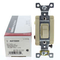 New Ivory 3-Way Toggle Wall Light Switch Control INDUSTRIAL Grade 20A 120/277V AC Arrow Hart 1223I