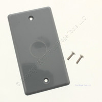 New Thomas & Betts Non-Metallic Polycarbonate Gray Blank Outlet Box Cover HB1BL