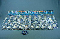 100 Leviton Blue Cat 5 7 ft Ethernet LAN Patch Cords Network Cables 52455-7BL