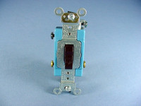 Leviton Brown INDUSTRIAL Quiet Toggle Wall Light Switch 3-Way 15A Bulk 1203-2