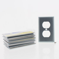 10 Eaton Stainless Steel 1-Gang Receptacle Duplex Outlet Cover Wallplates 93101