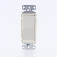 Hubbell Light Almond LIGHTED Decorator Rocker Wall Switch Single Pole Illuminated RSD115ILLA