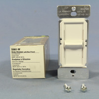 Cooper SKYE White Incandescent Halogen Light Slide Dimmer Switch Non-Preset 600W SI061-W