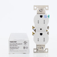 Eaton White Tamper Weather Resistant Duplex Receptacle Outlet 5-15R 15A TWR270W