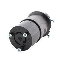 Hubbell ALL BLACK Twist Turn Locking Connector Insulgrip L5-20R 20A 125V HBL2313