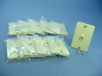 10 New Eagle Ivory Modular Wall Mount Phone Jack 630A Telephone Outlets TWD3521V