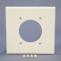 Eagle Standard 2-Gang White Dryer Range Welder 2.156" Outlet Cover Wallplate 2168W