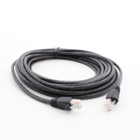 Hubbell Patch Cord Cat 5e Black 25 Ft LAN Ethernet Network Cable PCX5EBK25