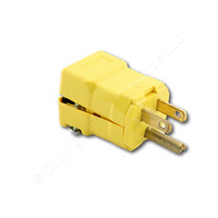 Hubbell Heavy Duty Straight Blade Valise Plug NEMA 5-15P 15A 125V BULK 5965VYM14