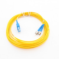 Hubbell Fiber Optic Patch Cord Plenum OS2 Cable Duplex SM ST-SC 7m DFPCSTSCS7SM