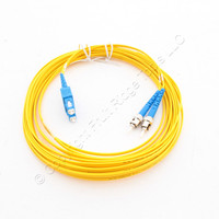 Hubbell Fiber Optic Patch Cord Plenum OS2 Cable Duplex SM ST-SC 7m DFPCSTSCS7SM