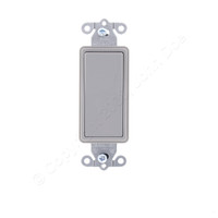 Hubbell Gray Decorator Rocker Switch Single Pole 20A 347V SpecGrade HBL2121347GY