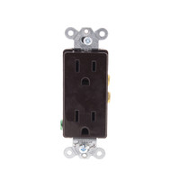 Hubbell Brown Heavy Duty Receptacle Duplex Outlet NEMA 5-15R 15A HBL2152M2