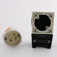 Hubbell Twist Locking RIGHT ANGLE Plug NEMA L14-20P 20A 125/250V HBL2411SA