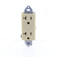 Hubbell Brown Heavy Duty Receptacle Duplex Outlet NEMA 5-20R 20A HBL2162IM2