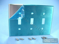Leviton Non-Magnetic Stainless Steel MIDWAY 3-Gang Switch Cover Wallplate SSJ3-40