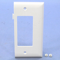Pass and Seymour Semi-Jumbo White Sectional End Decorator Unbreakable Wallplate Nylon Cover PJSE26-W