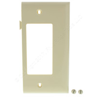Pass and Seymour Semi-Jumbo Ivory Sectional End Decorator Unbreakable Wallplate Nylon Cover PJSE26-I