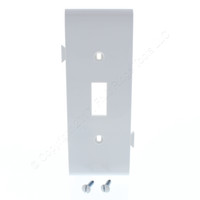 Pass and Seymour Semi-Jumbo White Sectional Center Toggle Switch Middle Unbreakable Wallplate Nylon Cover PJSC1-W