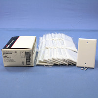 25 Cooper White Thermoset Standard 1-Gang Blank Cover Box Mounted Wallplates 2129W