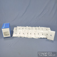 20 Leviton White UNBREAKABLE Midway Switch Cover Wallplates Thermoplastic Nylon Switchplates PJ1-W