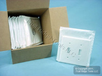 15 Leviton White 2-Gang Toggle Switch Cover Wall Plates Switchplates 88009