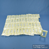 50 Leviton 1-Gang Almond RESIDENTIAL Decora GFI GFCI Cover Wallplates 80401-A
