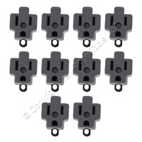 10 Bryant/Hubbell Plug-In 3-Prong Grounding Adapters 15A 125V 5272